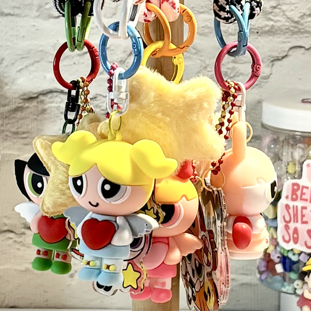 Powerpuff Girls Doll Acrylic inspired rope Keychain various designs