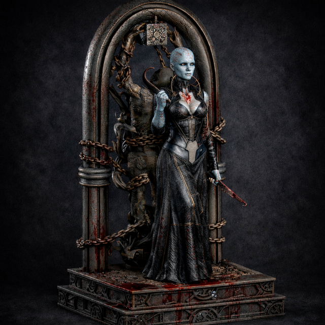 STATUE HELLRAISER FEMME CENOBITE série horror movie 