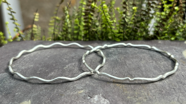 12/4/26 - Wave silver bangle workshop - Sunday 12th April 2026