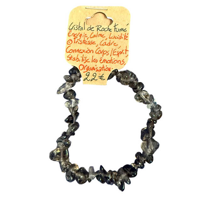 Bracelet Cristal de Roche Fumé