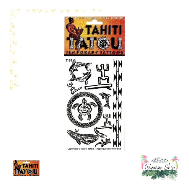 Tattoo animaux T39 motifs marquisiens