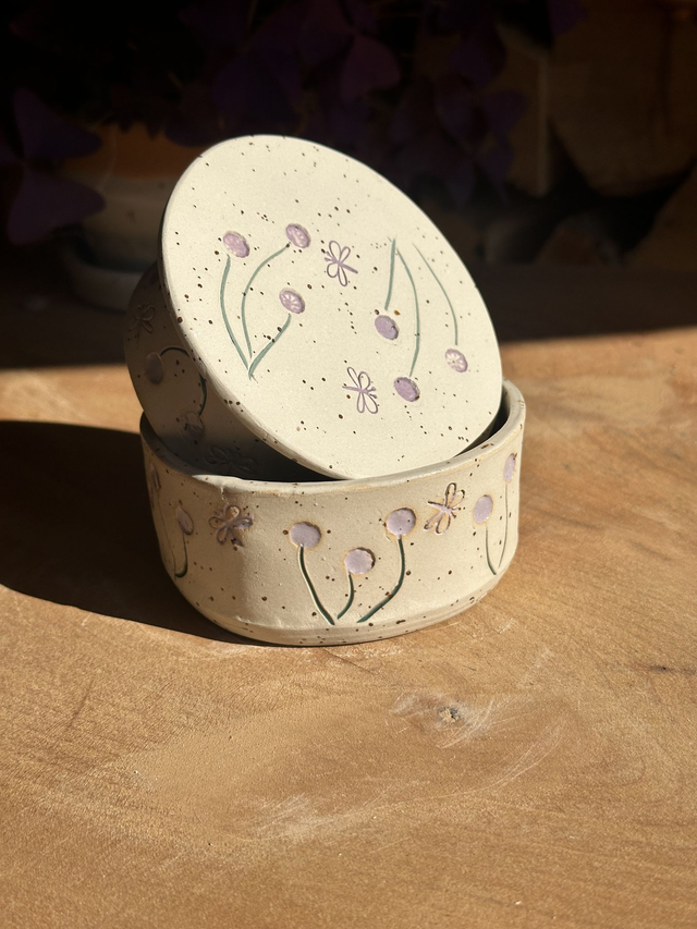 französische Butterdose 125 gr. - lila 