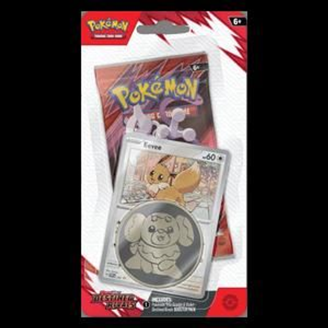 Pokémon TCG: Destined Rivals – Boosterpack mit Eevee-Promo & Münze