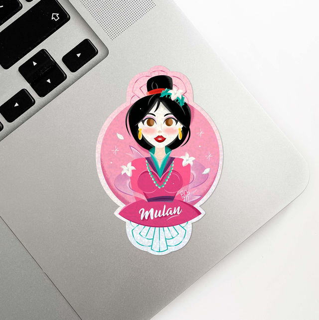 Sticker holographique Girl Power | 13 Mulan