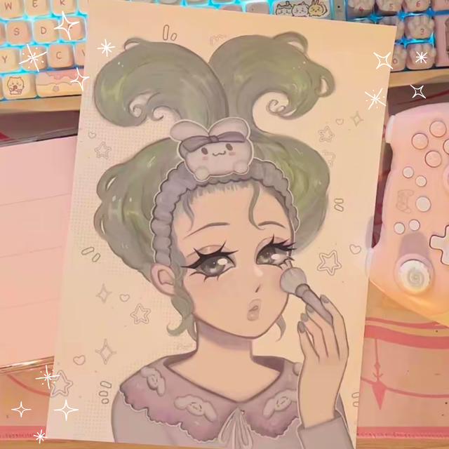 Cinnamoroll Miku A4 Print