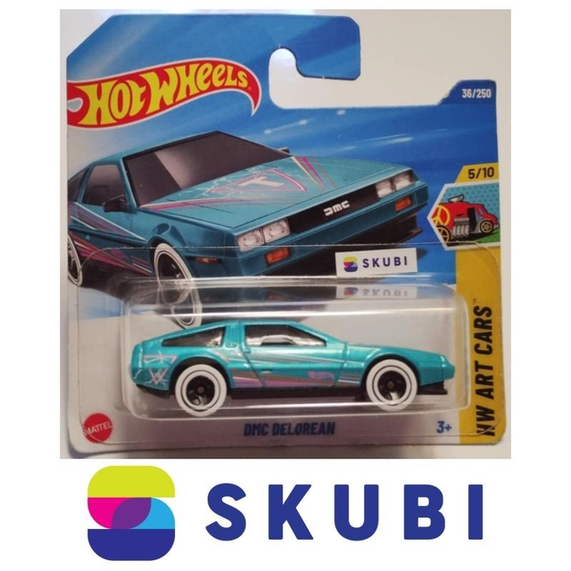 DMC Delorean - HW Art Cars 5/10 - Hot Wheels 36/250