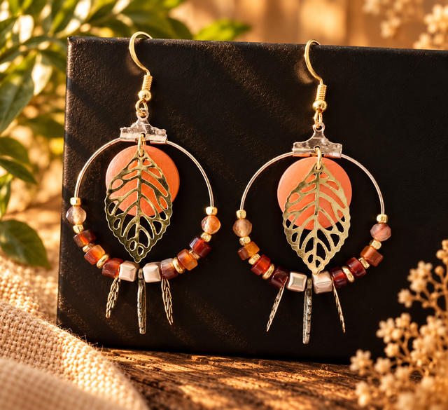Boucles RACINES mandarine