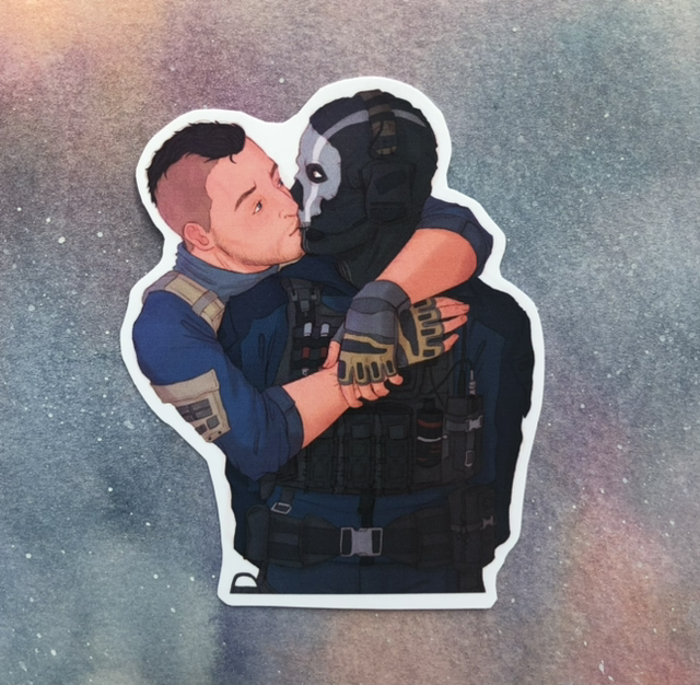 CoD - SoapGhost (blue) Sticker-S25
