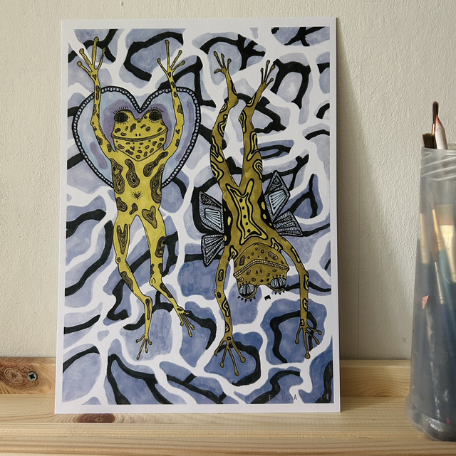 THE FROGS A4 Print