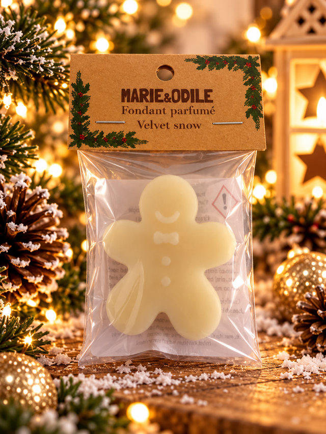 Fondant parfumé Bûche de Noël - 14 grammes