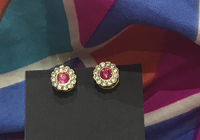 Pink Clip On Earrings- COE16