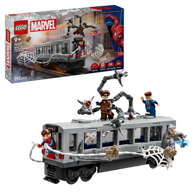 LEGO 76321 Super Heroes Spider-Man vs. Doc Ock: Showdown in der U-Bahn