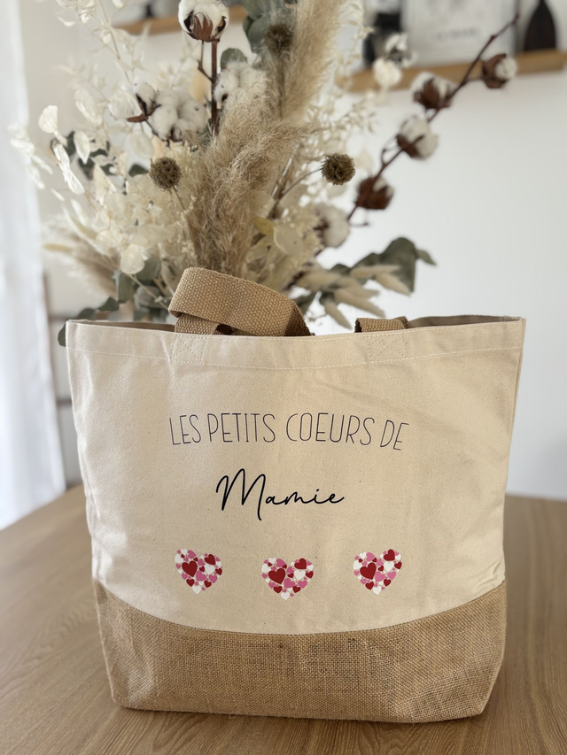 Sac M - Les petits coeurs de Mamie