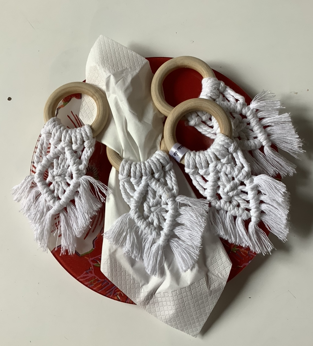 Rond de serviette par lot de 2