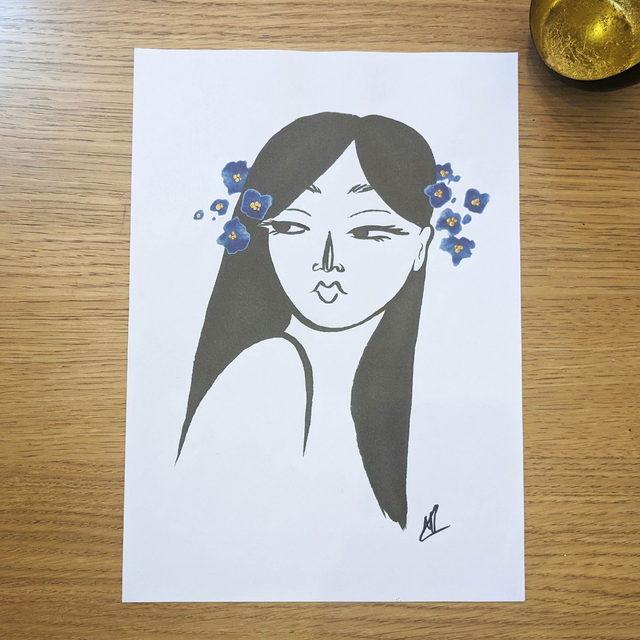 Impression - Fleur Bleue