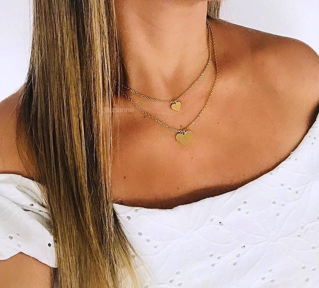 Double collier Corazón 