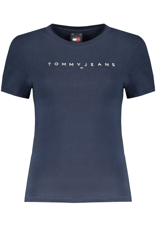 TOMMY HILFIGER T-SHIRT MANICHE CORTE DONNA BLU
