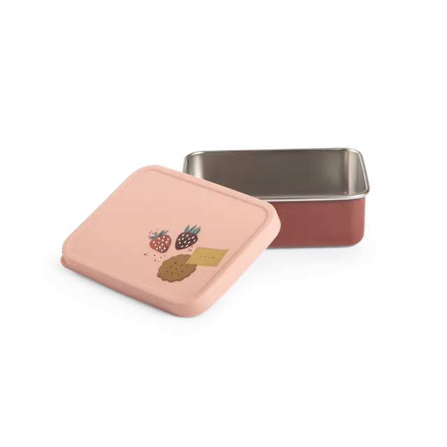 Boîte à goûter en acier et silicone « après la pluie » - Moulin Roty 