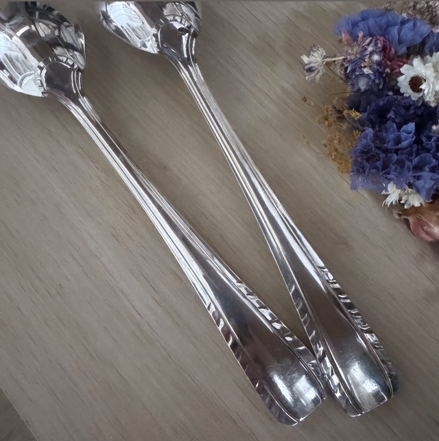 Couverts à salade Art déco