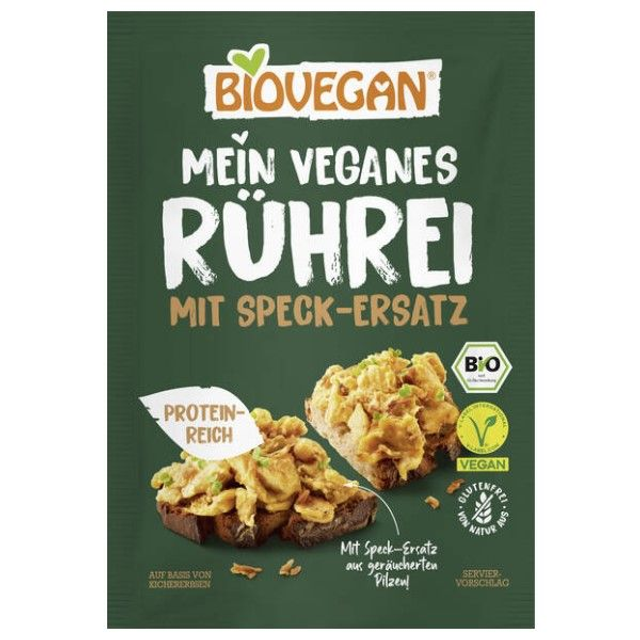 Biovegan Veganes Rührei mit Speck-Ersatz 50g Packung