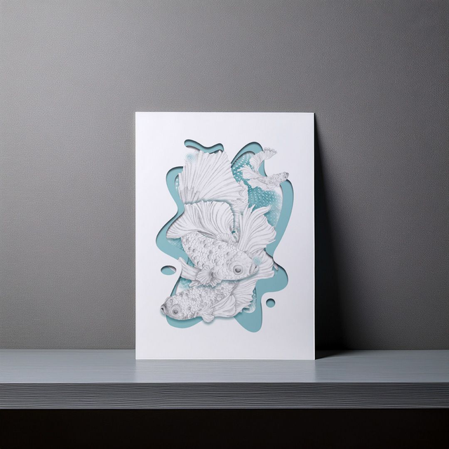 KOI FISH - A5 Art Print