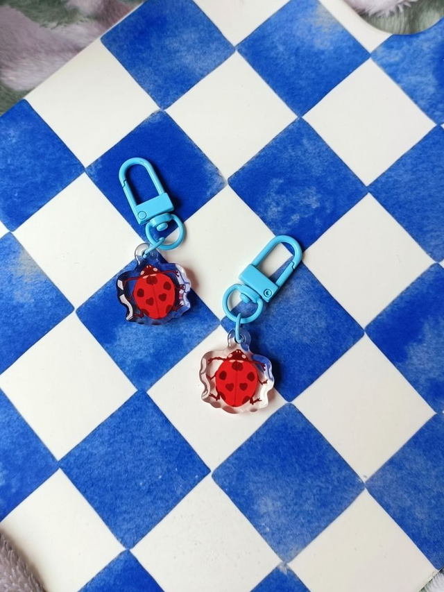 ladybuggy - acrylic keychain