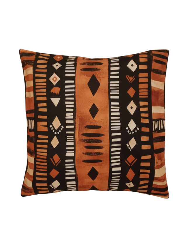 Taie d’Oreiller 40x40 cm en Wax – Fait Main, Unique &amp; Colorée