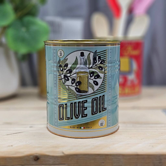 Large Olive Oil Tin