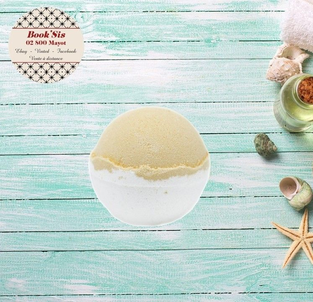 Bombe de bain 180gr " Tarte citron meringuée "