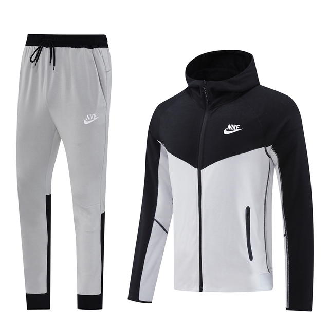 Conjunto Chándal NIKE Capucha  (Blanco/Negro)