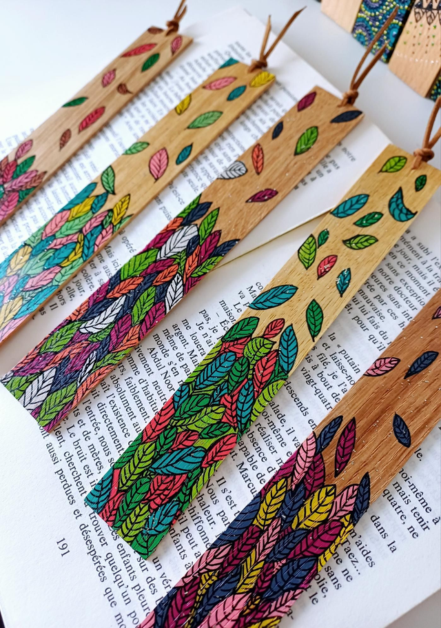 &quot; Les Feuilles &quot; - Marque-pages 