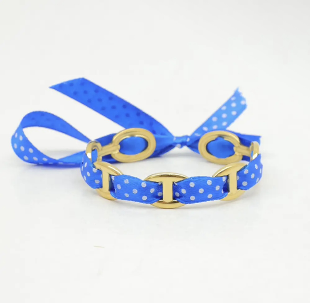 Bracelet jonc foulard