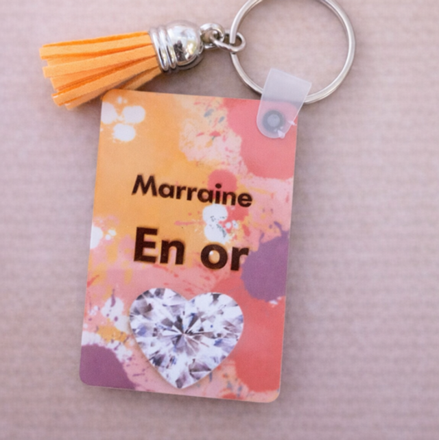 Porte clef - Marraine en Or
