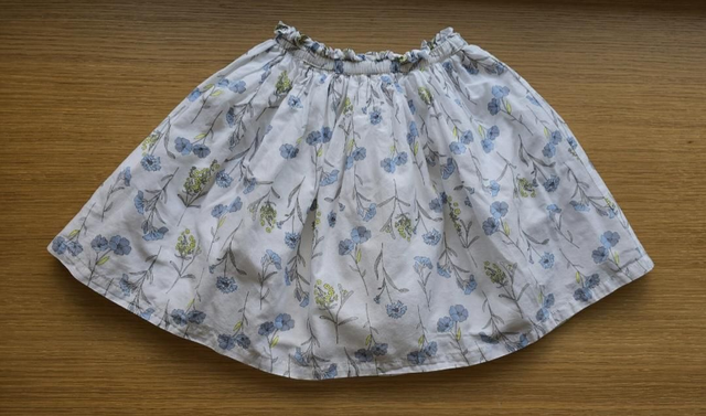 Jupe fleurie doublée 8 ans