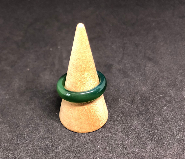 Bague jade verte 