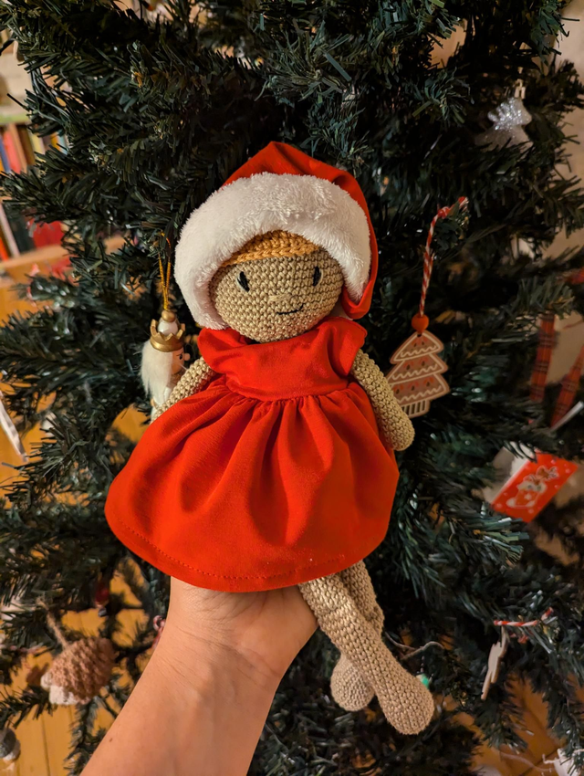 Poupée  personnalisable de Noël