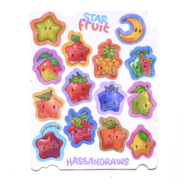 Star Fruit Sticker set