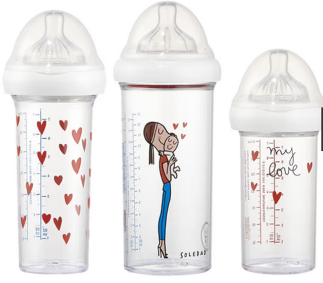 Lot de 3 biberons - le biberon Français