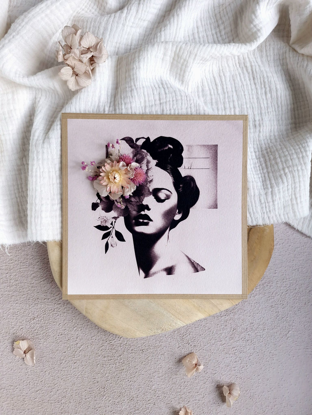 Cyanotype fleuri - Modèle Ambre