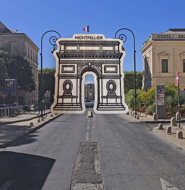Aimant Arc de Triomphe Montpellier