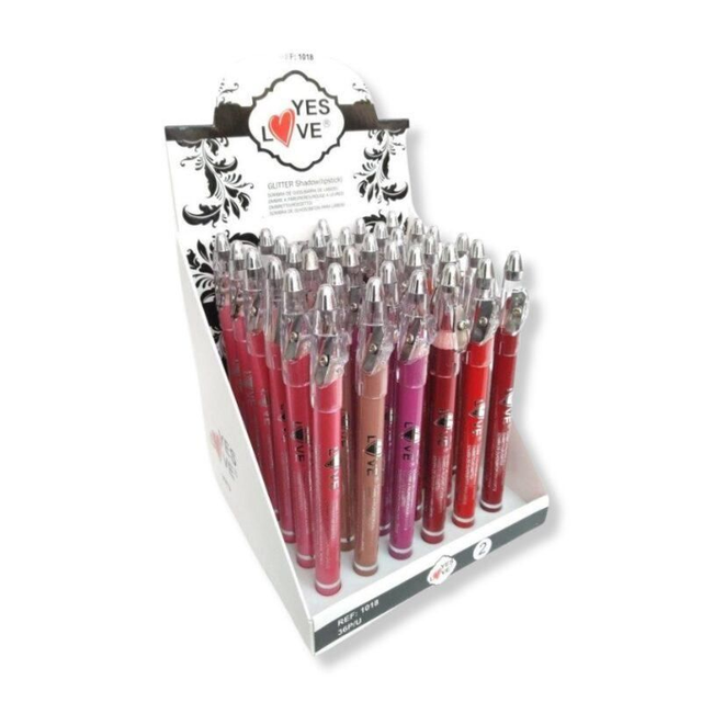 Crayon pour lèvres et yeux 6 couleurs rosées