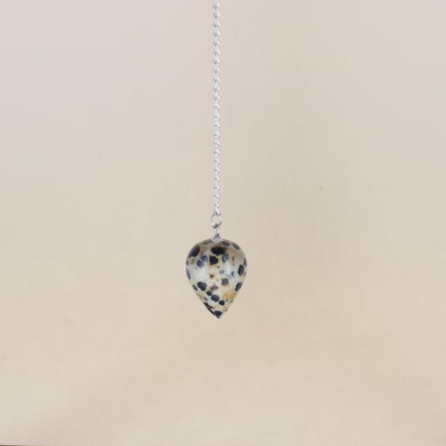 Pendule Goutte Jaspe Dalmatien