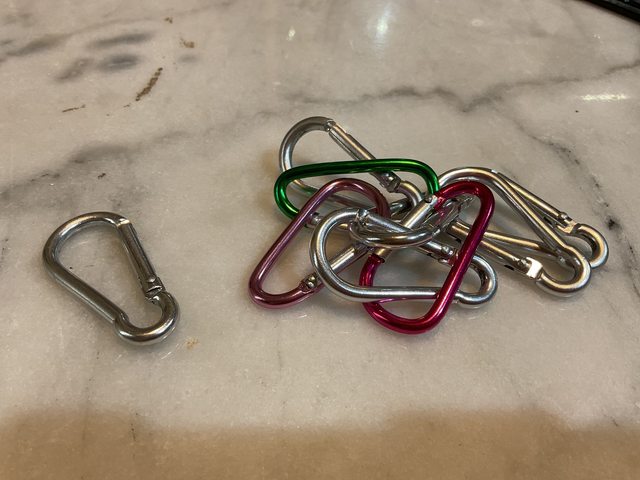 08X1 ... mousqueton aluminium 45x20mm 3,5mm