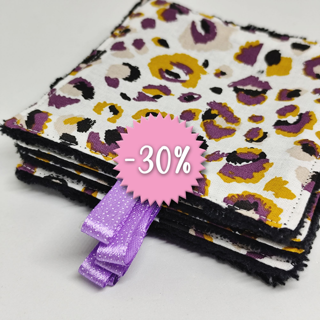 MAKA – Lot de 5 lingettes lavables pour une routine beauté responsable