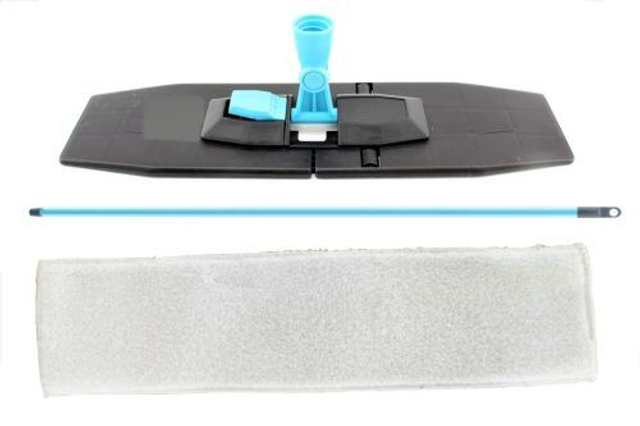 Lavapavimenti Rettangolare + Manico + Panno in Microfibra set 3 pz
