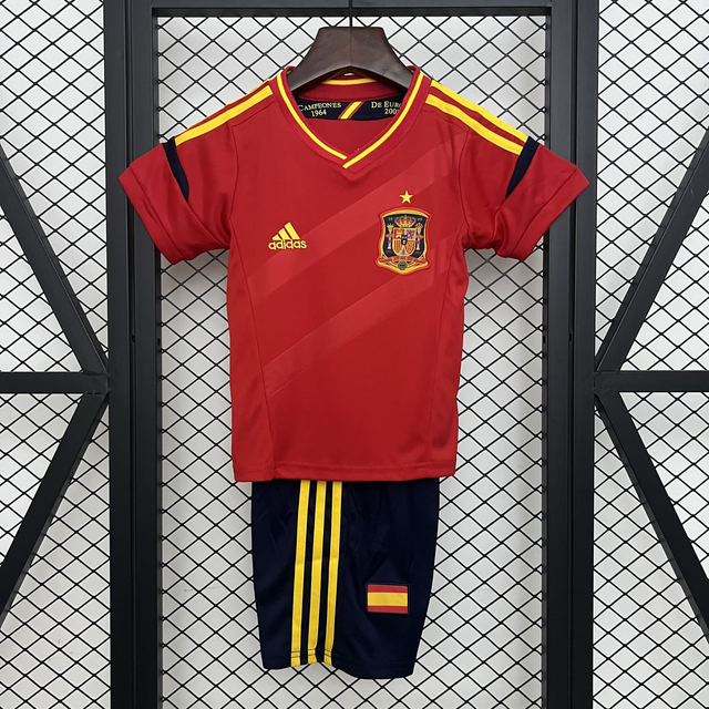Conjunto camiseta RETRO + pantalón NIÑOS 1ª España - 2012