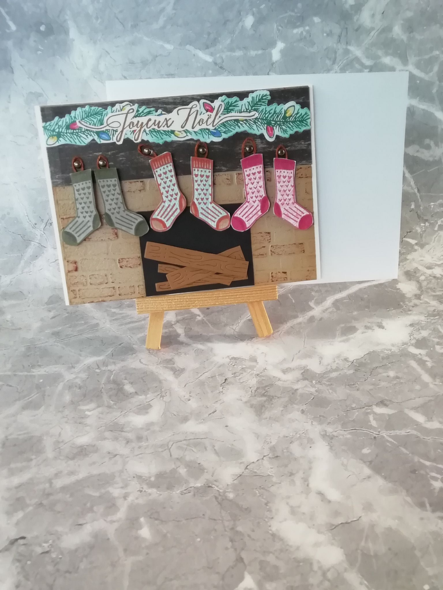 🔥 Carte Thème Cheminée de Noël