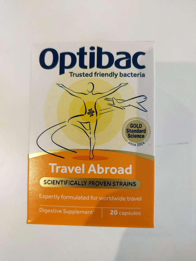 Optibac Probiotics Travel Abroad Capsules 20 opb-029
