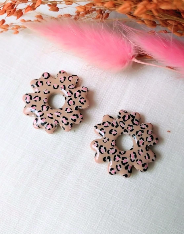 Perles fleurs leopards - Mix & Boucles