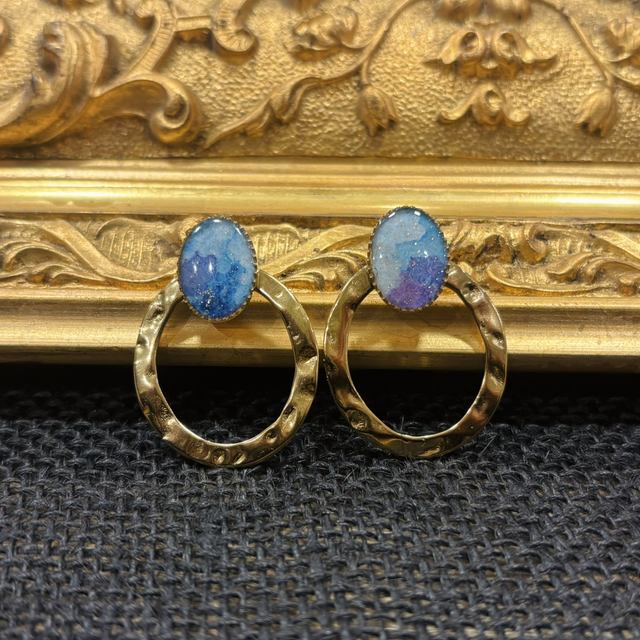 Boucles d’oreille Anneau océan 